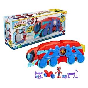 Marvel Spidey and His Amazing Friends Spider Crawl-R 2-in-1 Headquarters Playset